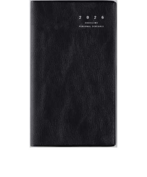 【2026年1月始まり】　高橋書店　リベルインデックス1　手帳判　マンスリーブロック　301　クラッシーブラック　日曜始まり