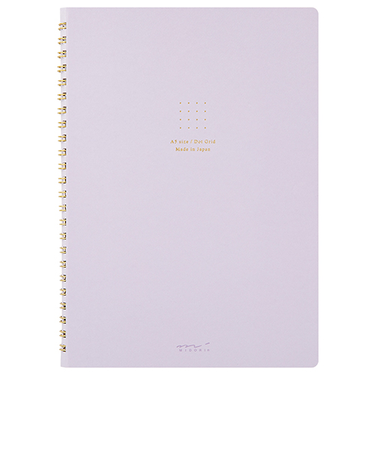 ミドリ（MIDORI）　カラーリングノート（A5）　ドット方眼　15335006　紫