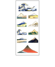 オクヤマ　和風シール　JQ332　浮世絵富士山