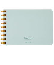 コクヨ（KOKUYO）　ソフトリングメモ　スーファ　A7変形　4mm方眼罫　メ-SV778S4-LB　ライトブルー