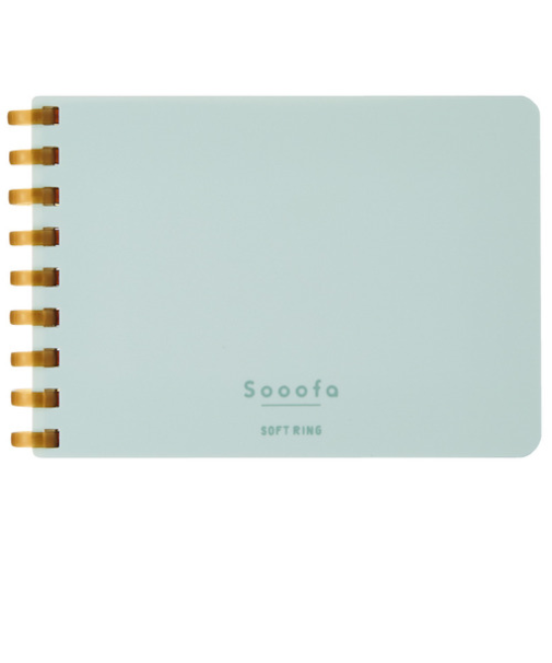 コクヨ（KOKUYO）　ソフトリングメモ　スーファ　A7変形　4mm方眼罫　メ-SV778S4-LB　ライトブルー