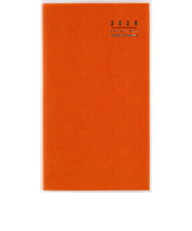 【2026年1月始まり】　高橋書店　リベルインデックス8　手帳判　マンスリーブロック　308　タンジェリン・オレンジ　月曜始まり