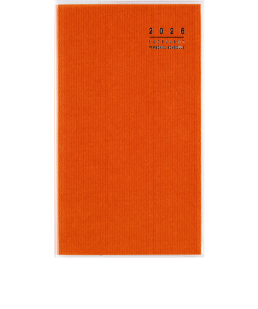 【2026年1月始まり】　高橋書店　リベルインデックス8　手帳判　マンスリーブロック　308　タンジェリン・オレンジ　月曜始まり