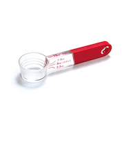 パール金属　置いて量れる　計量スプーン　C－3700　レッド