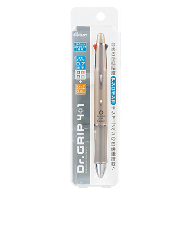 パイロット（PILOT）　ドクターグリップ4＋1　細字0.7mm＋シャープ0.5mm　PBKHDF1SFN-CG　シャンパンゴールド　ブリスターパック入り