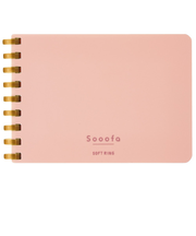 コクヨ（KOKUYO）　ソフトリングメモ　スーファ　A7変形　4mm方眼罫　メ-SV778S4-P　ピンク