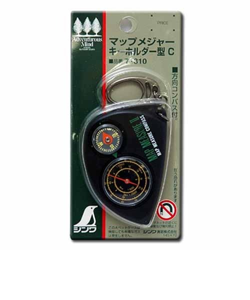 シンワ　マップメジャーキーホルダー　C