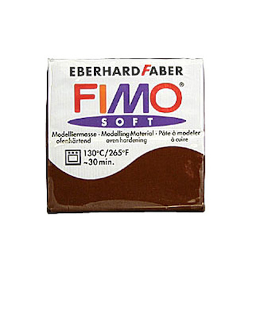 ステッドラー　オーブンクレィ・フィモ　＃75　チョコレート