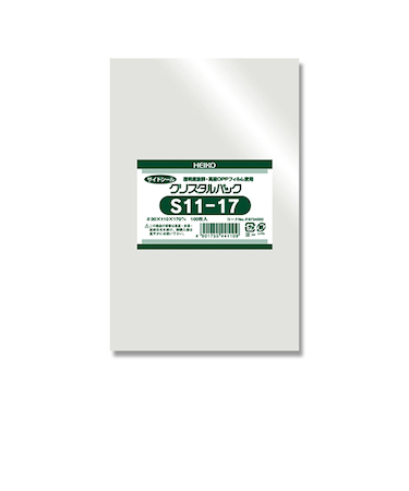 ヘイコー　クリスタルパック　テープなし　100枚　S11-17