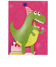 ホールマーク（Hallmark）　オルゴールカード　誕生お祝い　811242　ダミ声恐竜
