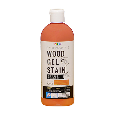 アサヒペン　水性　WOODジェルステイン　300mL　キャロットオレンジ