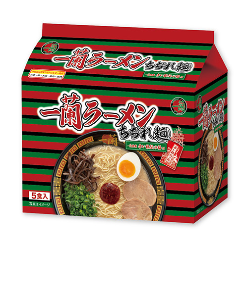 一蘭ラーメンちぢれ麺一蘭特製 赤い秘伝の粉付【5食入×6パック】 一蘭（ICHIRAN） 一蘭ラーメンちぢれ麺一蘭特製 赤い秘伝の粉付【5食