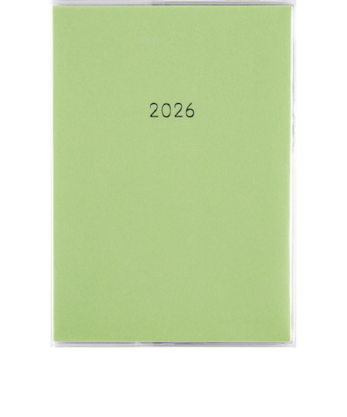 【2026年1月始まり】　高橋書店　ミアクレール　コケット6　A6　マンスリーブロック　420　グリーン　月曜始まり
