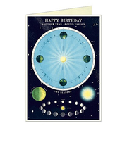 カバリーニ（CAVALLINI）　グリーティングカード　Happy　Birthday　アストロノミー