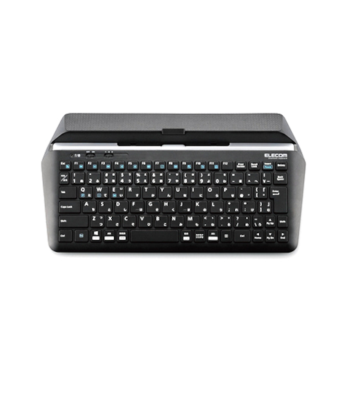 エレコム（ELECOM）　スタンド付キーボード（BT）　TK-DCP01BK　ブラック