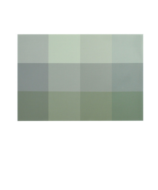 サブヒロモリ　スクエアチェック　抗菌メッシュランチョン　ブルー