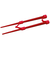 ののじ　はじめてのちゃんと箸　SS　16cm　LCS-16R/Cad　レッド