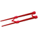 ののじ　はじめてのちゃんと箸　SS　16cm　LCS-16R/Cad　レッド