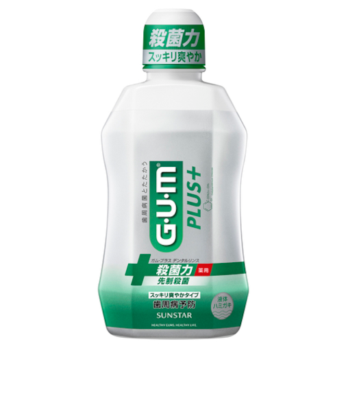 GUM　プラスデンタルリンス　スッキリ爽やかタイプ　450mL