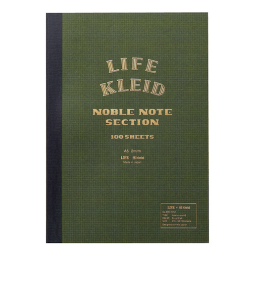クレイド（kleid）　LIFE×kleid　ノーブルノート　A5　8957　オリーブドラブ