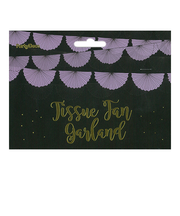 PartyDeco　ガーランド　ロゼット　ラベンダー