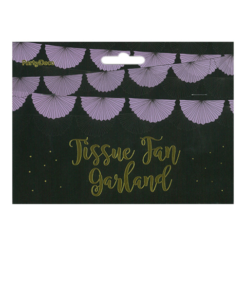 PartyDeco　ガーランド　ロゼット　ラベンダー