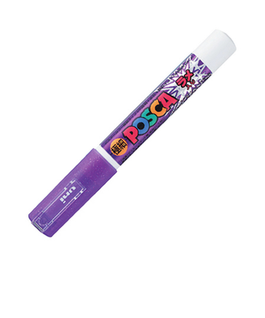 三菱鉛筆　ポスカ　ラメ入り極細　PC－1ML　バイオレット