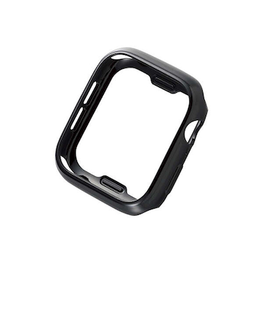 エレコム（ELECOM）　AppleWatch44mm用ソフトバンパー　AW-20MBPUBK　ブラック