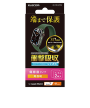 エレコム（ELECOM）　AppleWatch　Series7（41mm）　衝撃吸収フィルム／傷リペア　AW-21BFLAPKRG　2枚入