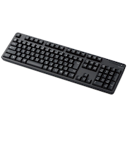 エレコム（ELECOM）　無線フルキーボード　TK-FDM106TBK　ブラック