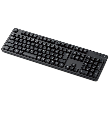 エレコム（ELECOM）　無線フルキーボード　TK-FDM106TBK　ブラック