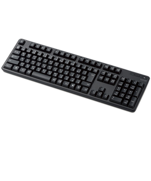 エレコム（ELECOM）　無線フルキーボード　TK-FDM106TBK　ブラック