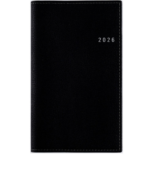 【2026年1月始まり】　高橋書店　ニューダイアリーカジュアル1　手帳判　ウィークリーレフト　411　ブラック　月曜始まり