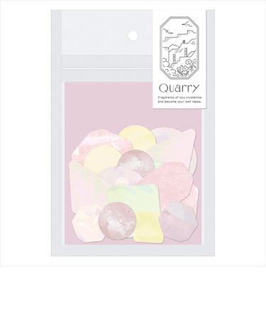 クオリー（Quarry）　　ストーンシール　ピンクミックス
