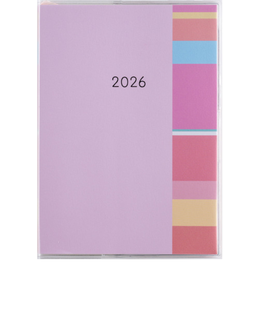 【2026年1月始まり】　高橋書店　ミアクレール　コケット3　A6　マンスリーブロック　418　ピンク　日曜始まり
