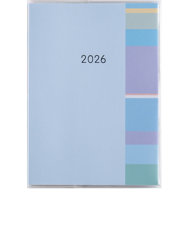 【2026年1月始まり】　高橋書店　ミアクレール　コケット2　A6　マンスリーブロック　417　ブルー　日曜始まり