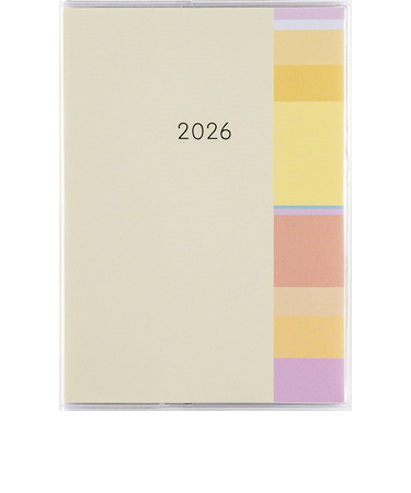 【2026年1月始まり】　高橋書店　ミアクレール　コケット1　A6　マンスリーブロック　416　イエロー　日曜始まり