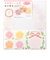 ミドリ（MIDORI）　カラー色紙　シール付　半透明　花柄
