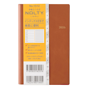 【2025年12月始まり】 ノルティ(NOLTY) ポケットカジュアル4 定形外 ウィークリーレフト 1512 キャメル 月曜始まり