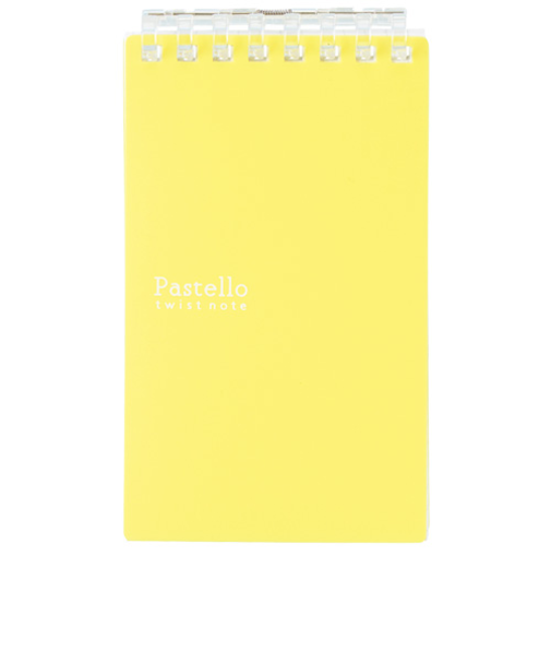 リヒトラブ　パステロ　ツイストノート　メモサイズ　イエロー　N1961－5