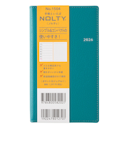 【2025年12月始まり】　ノルティ（NOLTY）　ポケットカジュアル1　定形外　ウィークリーレフト　1504　サーフグリーン　月曜始まり