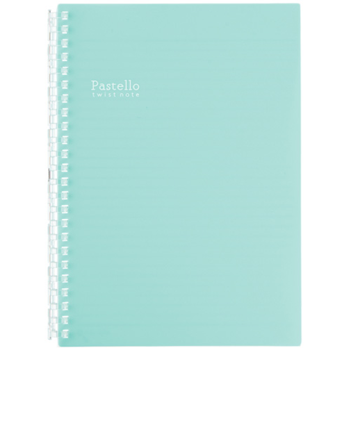 リヒトラブ（LIHIT　LAB.）　パステロ　ツイストノート　A5　ライトグリー　N1958－19