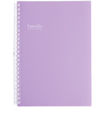 リヒトラブ　パステロ　ツイストノート　A5　パープル　N1958－10