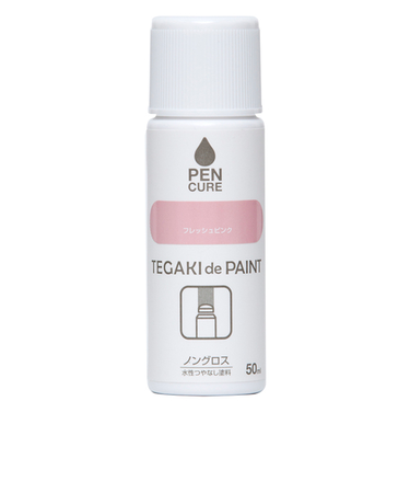 ニッペ　ペンキュア　TEGAKI　de　PAINT　フレッシュピンク　50mL