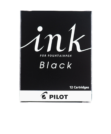 パイロット（PILOT）　万年筆用カートリッジインキ　IRF-12S-B　ブラック　12本入