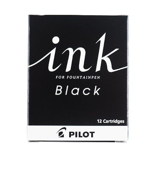 パイロット（PILOT）　万年筆用カートリッジインキ　IRF-12S-B　ブラック　12本入
