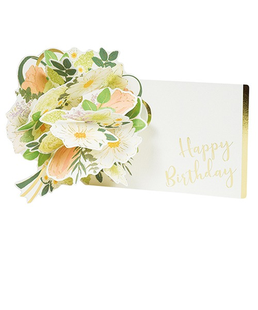 グリーティングライフ　バースデーフラワーポップアップカード　LY－46　グリーン