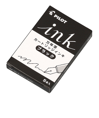パイロット（PILOT）　万年筆用カートリッジインキ　IRF-5S-B　ブラック　5本入