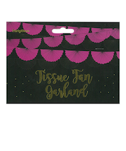 PartyDeco ガーランド ロゼット ダークピンク