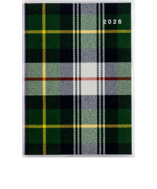 【2026年1月始まり】　高橋書店　メルクレール1　A6　マンスリーブロック　401　チェック　日曜始まり